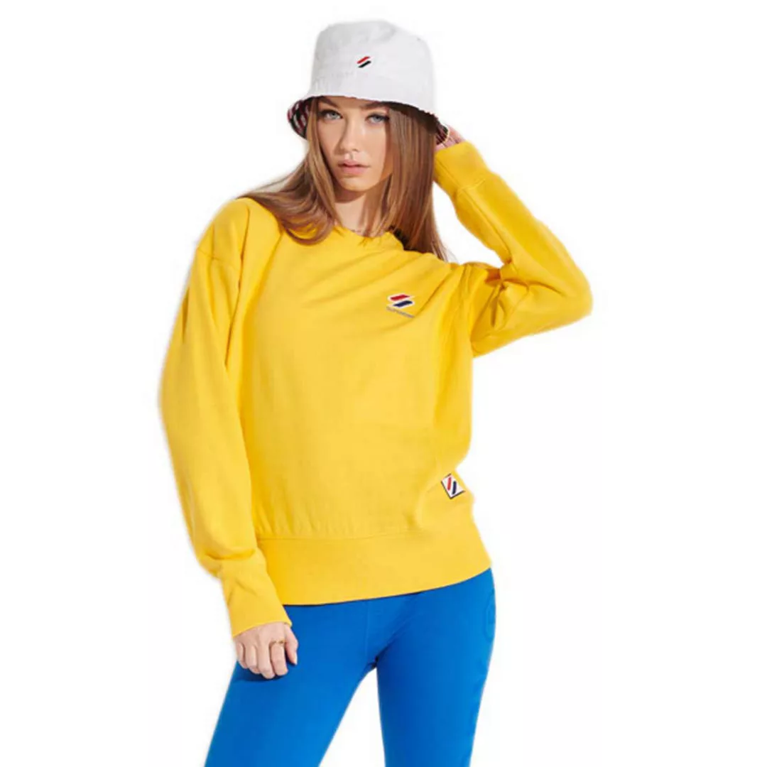 Superdry Sportstyle Essential Crew Sweatshirt XS Nautical Yellow günstig online kaufen