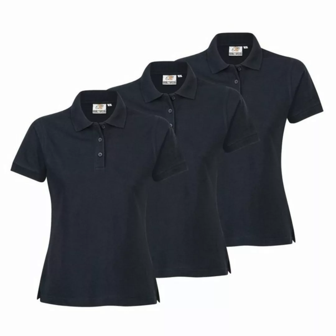 WORXWEAR Poloshirt Damen (Spar-Set, 3er-Pack) strapazierfähiges Poloshirt m günstig online kaufen