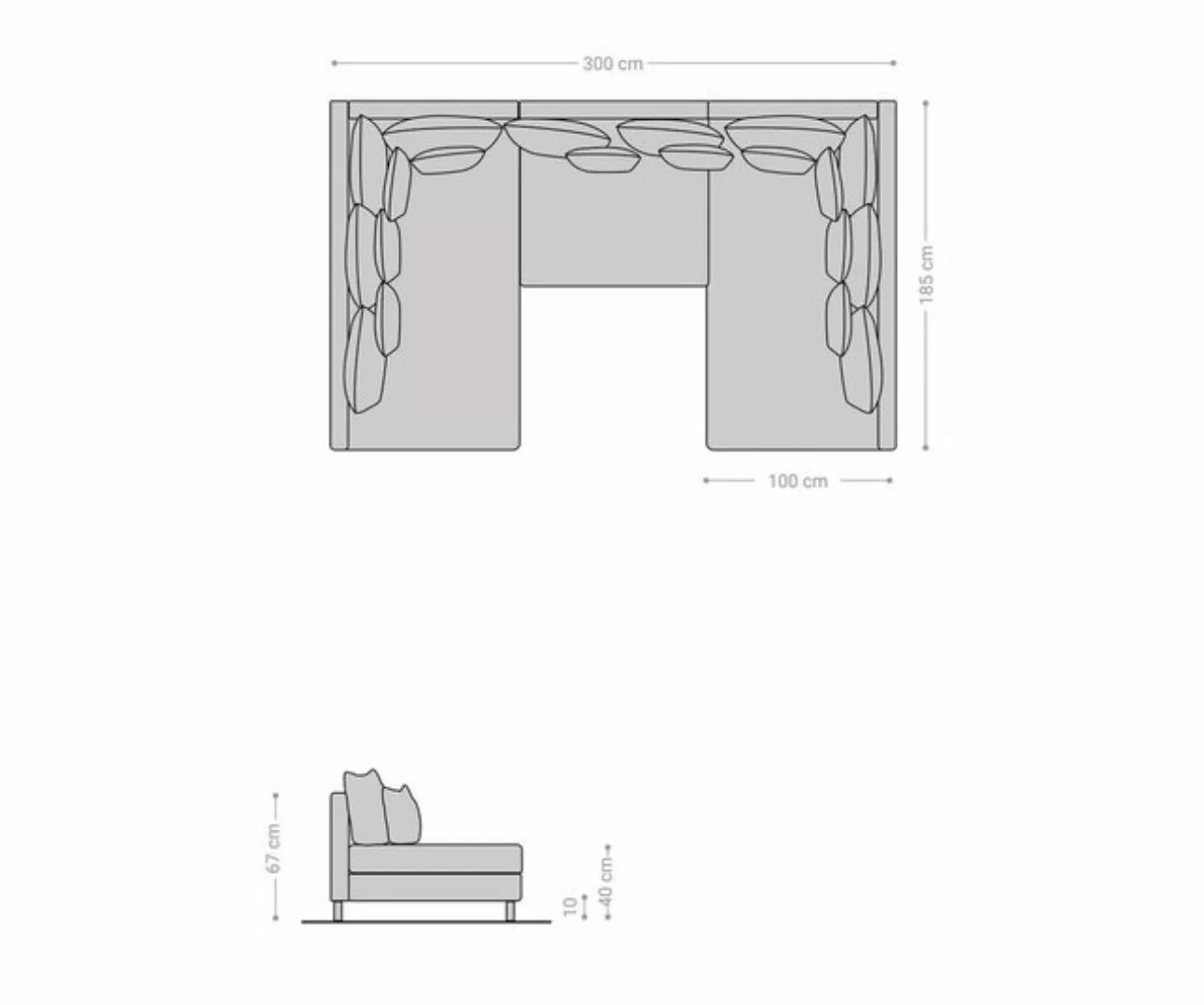 DELIFE Wohnlandschaft Clovis, Braun Antik Optik Wohnlandschaft modulares So günstig online kaufen