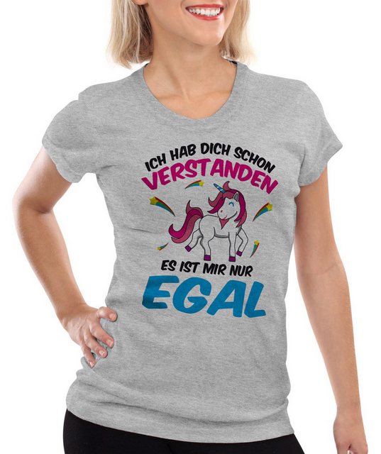 style3 T-Shirt Ich hab dich schon verstanden nur egal Einhorn Unicorn Fun S günstig online kaufen