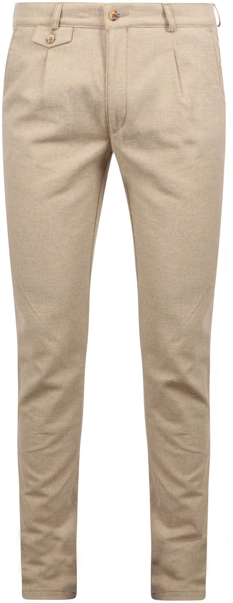 Suitable Chino Pico Pleat Flanel Sand - Größe 25 günstig online kaufen