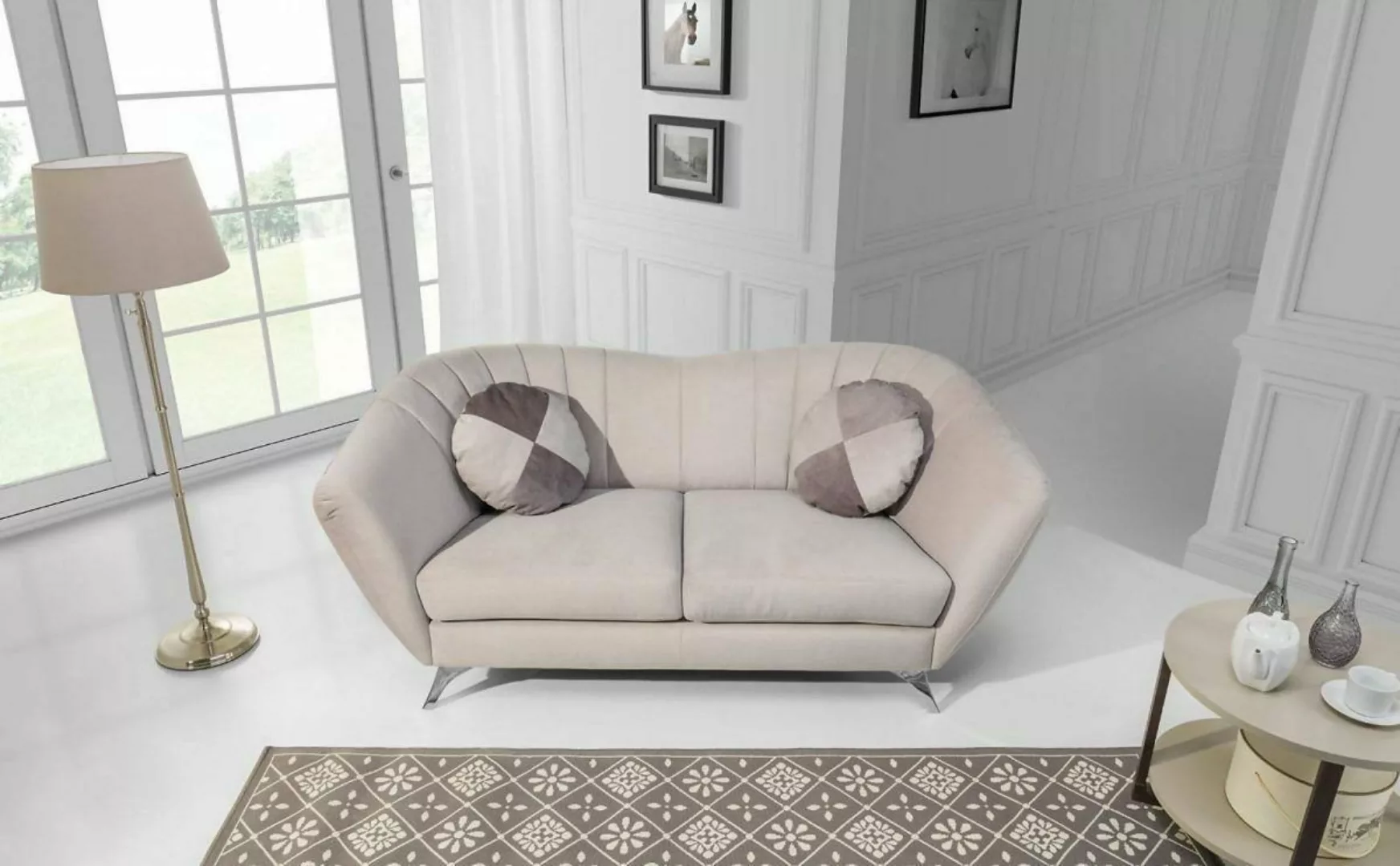 JVmoebel Sofa Design 2 Sitzer Relax Sofas Sofa Textil Polster Couch Stoff S günstig online kaufen