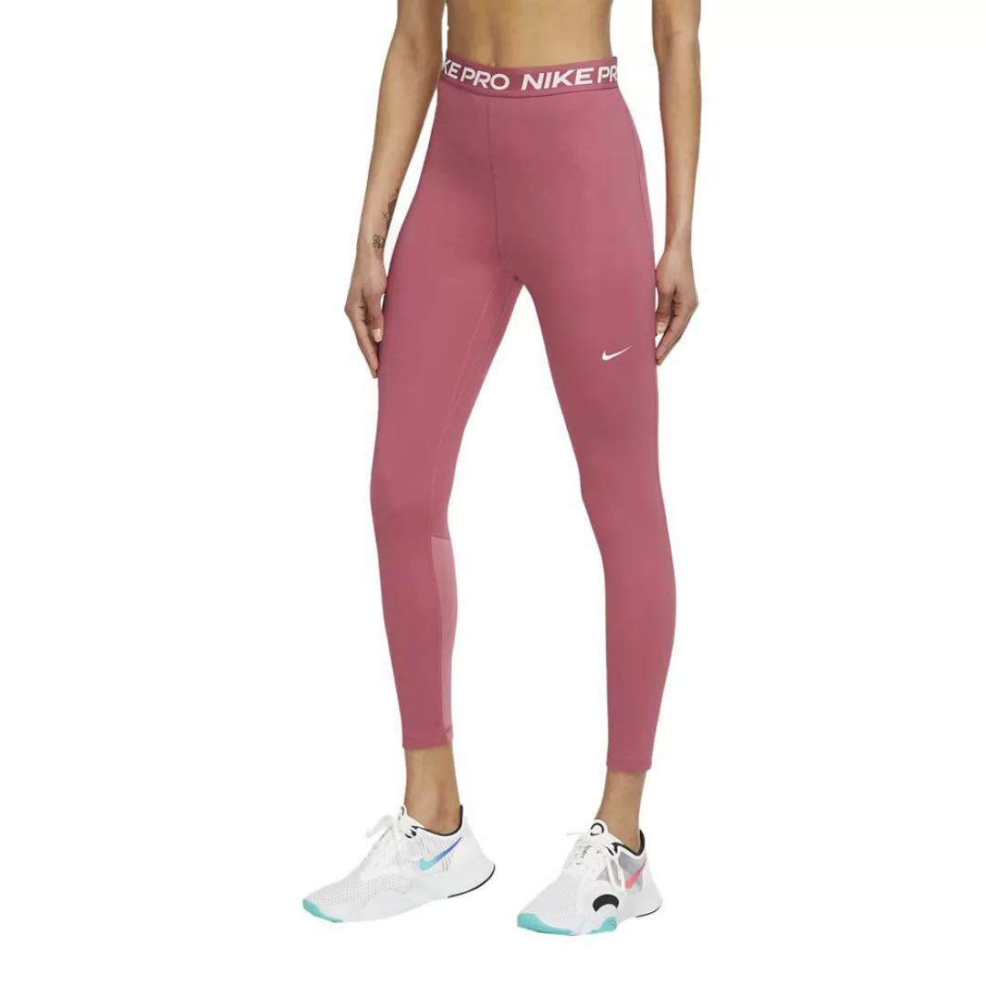 Nike Pro 365 High-rise 7/8 Leggings M Archaeo Pink / White günstig online kaufen