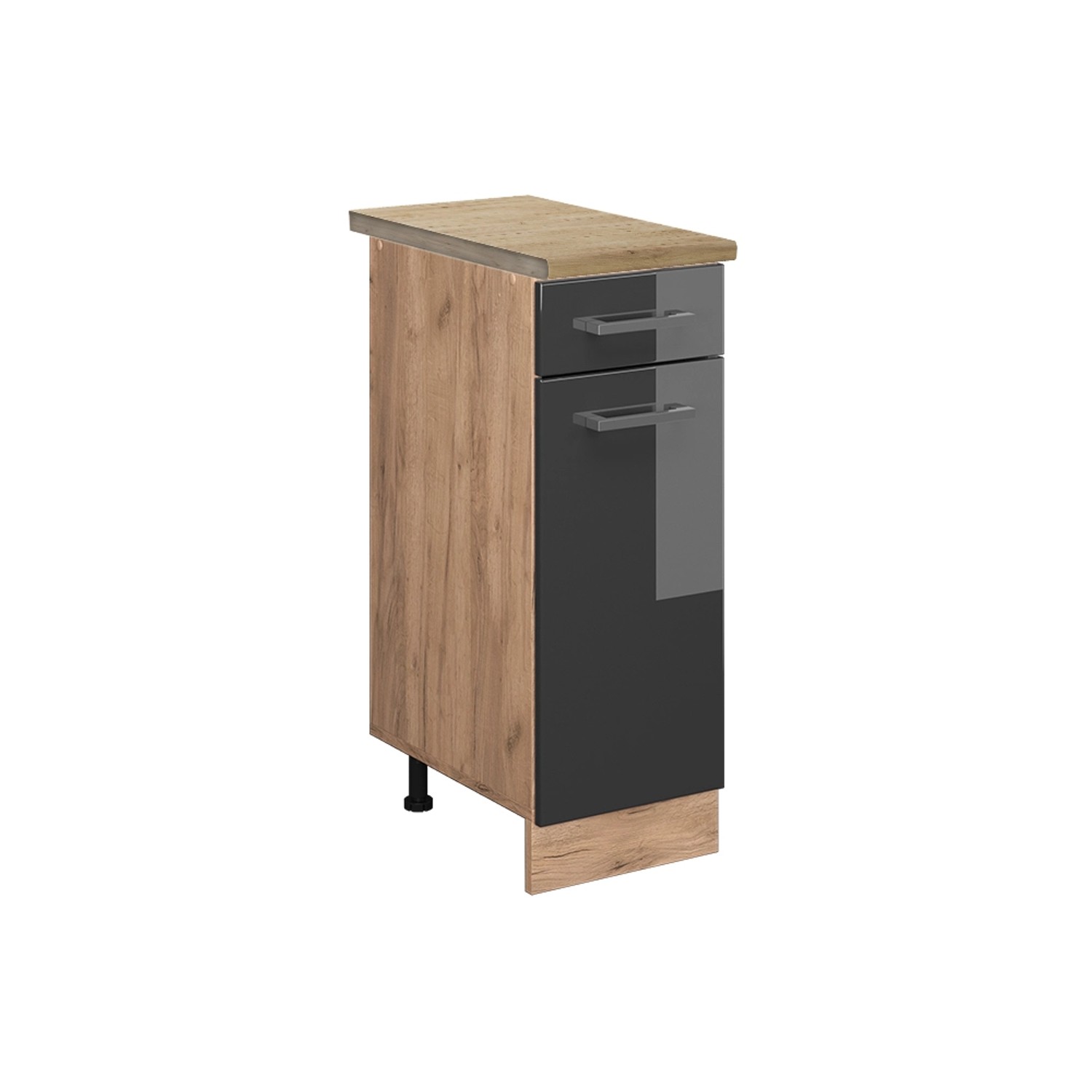 Vicco Unterschrank R-Line, Anthrazit Hochglanz/Goldkraft Eiche, günstig online kaufen