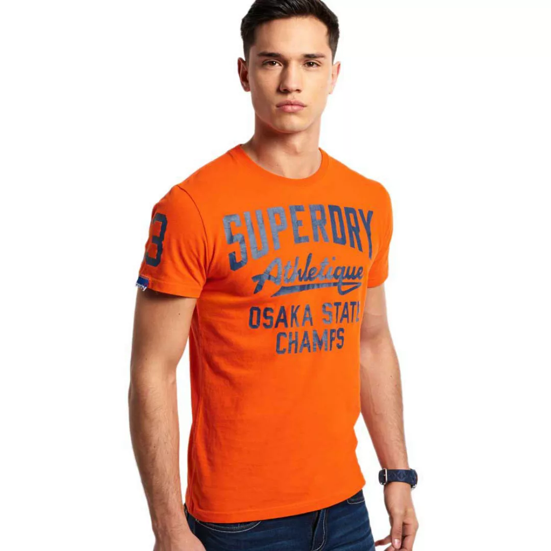 Superdry Track&field Graphic 185 Kurzarm T-shirt S Denver Orange günstig online kaufen