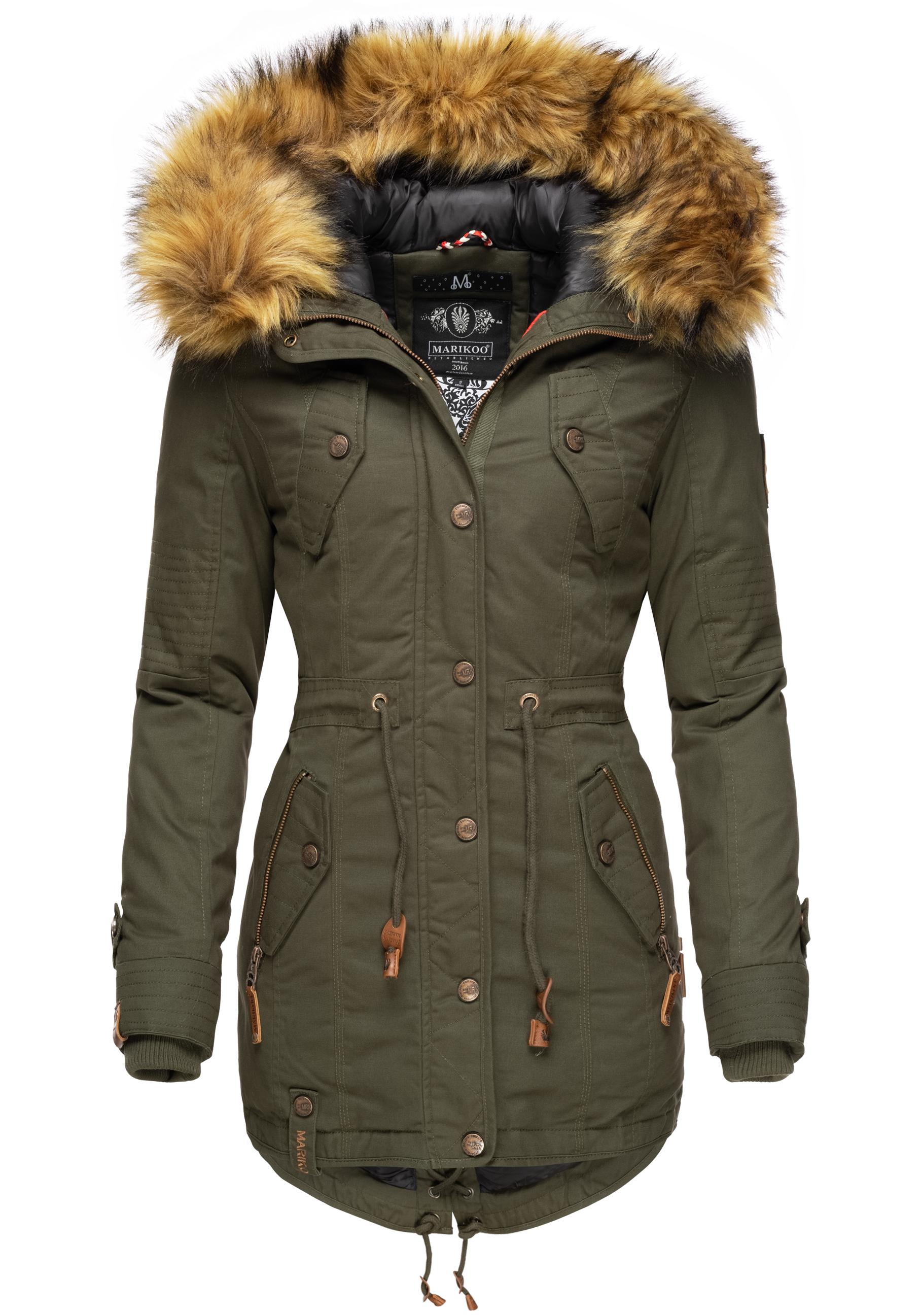 Marikoo Wintermantel "La Viva Prc", stylischer Winterparka mit abnehmbarem günstig online kaufen