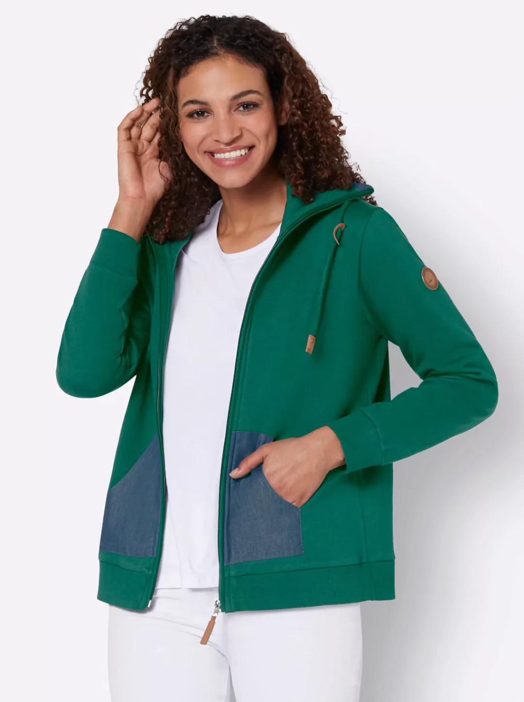 Casual Looks Shirtjacke "Sweatjacke" günstig online kaufen