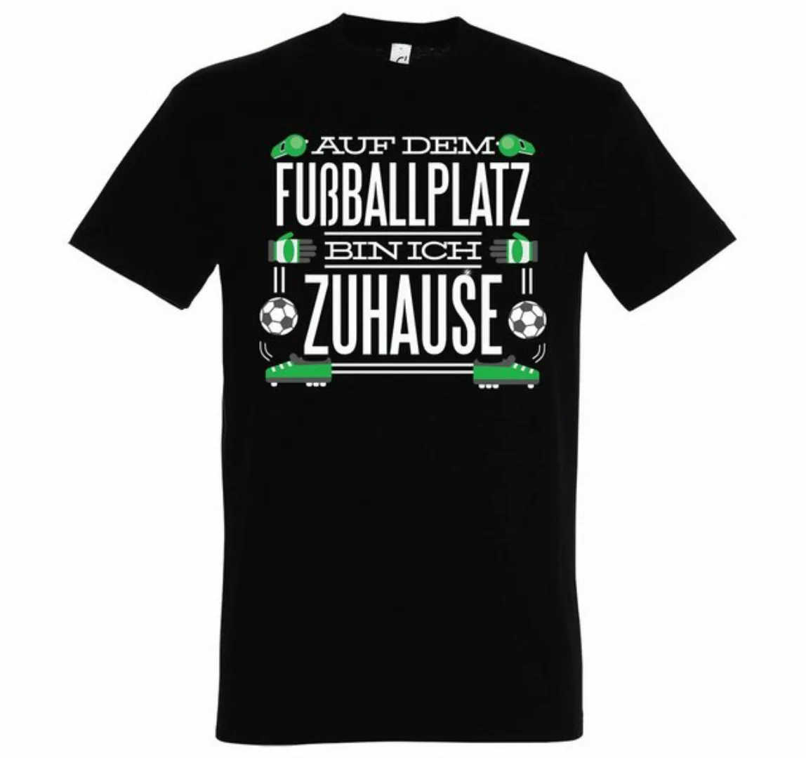 Youth Designz T-Shirt "Auf dem Fußballplatz bin ich Zuhause" Herren T-Shirt günstig online kaufen
