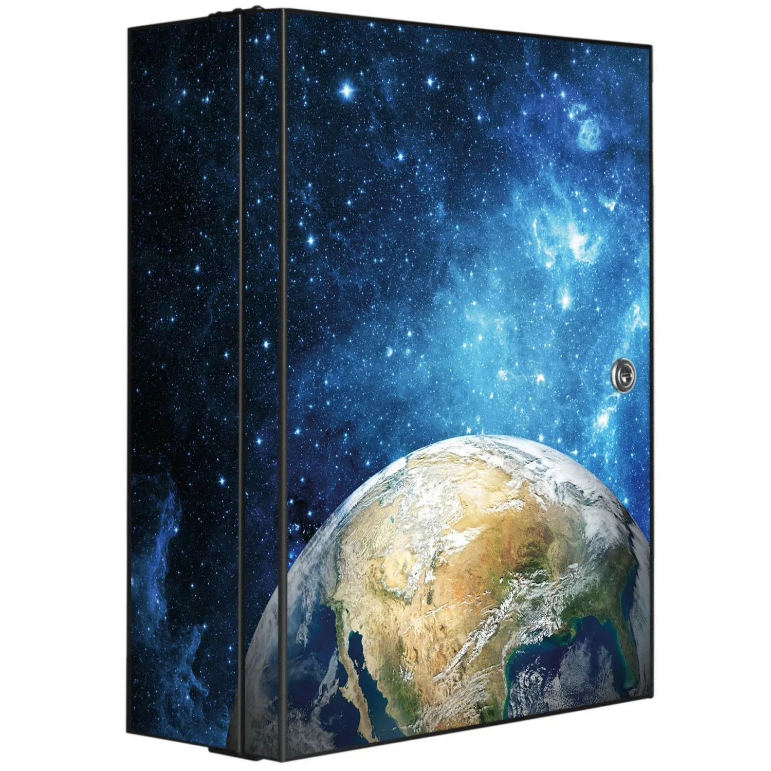 Banjado XXL Medizinschrank Abschliessbar 35x46x15cm Arzneischrank Anthrazit günstig online kaufen