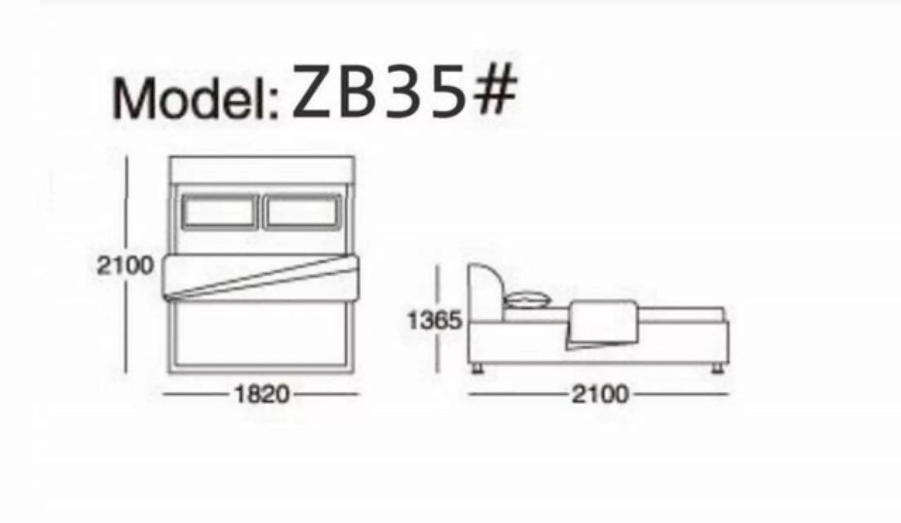 JVmoebel Bett, Bett 180x200cm Leder Schlafzimmer Möbel Luxury Moderne Bette günstig online kaufen