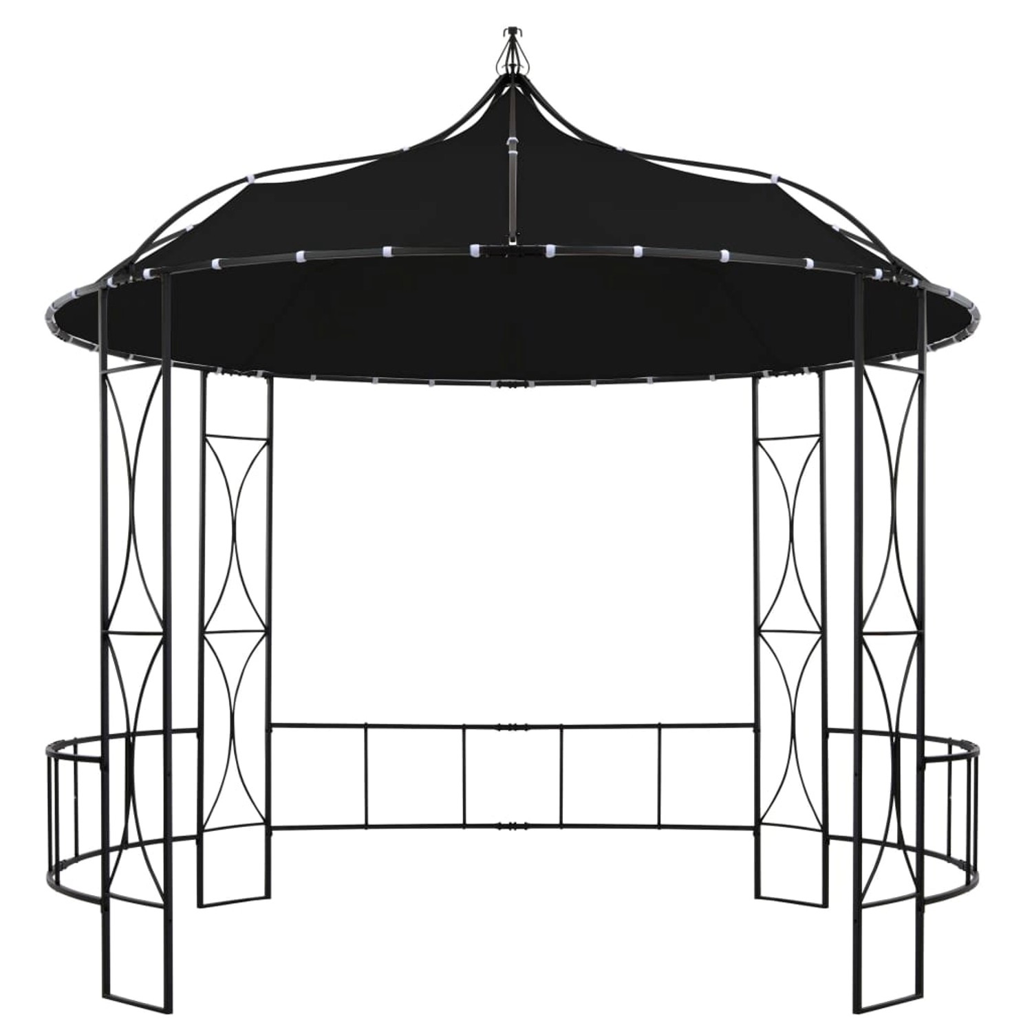 Pavillon 300 X 290 Cm Anthrazit Rund günstig online kaufen