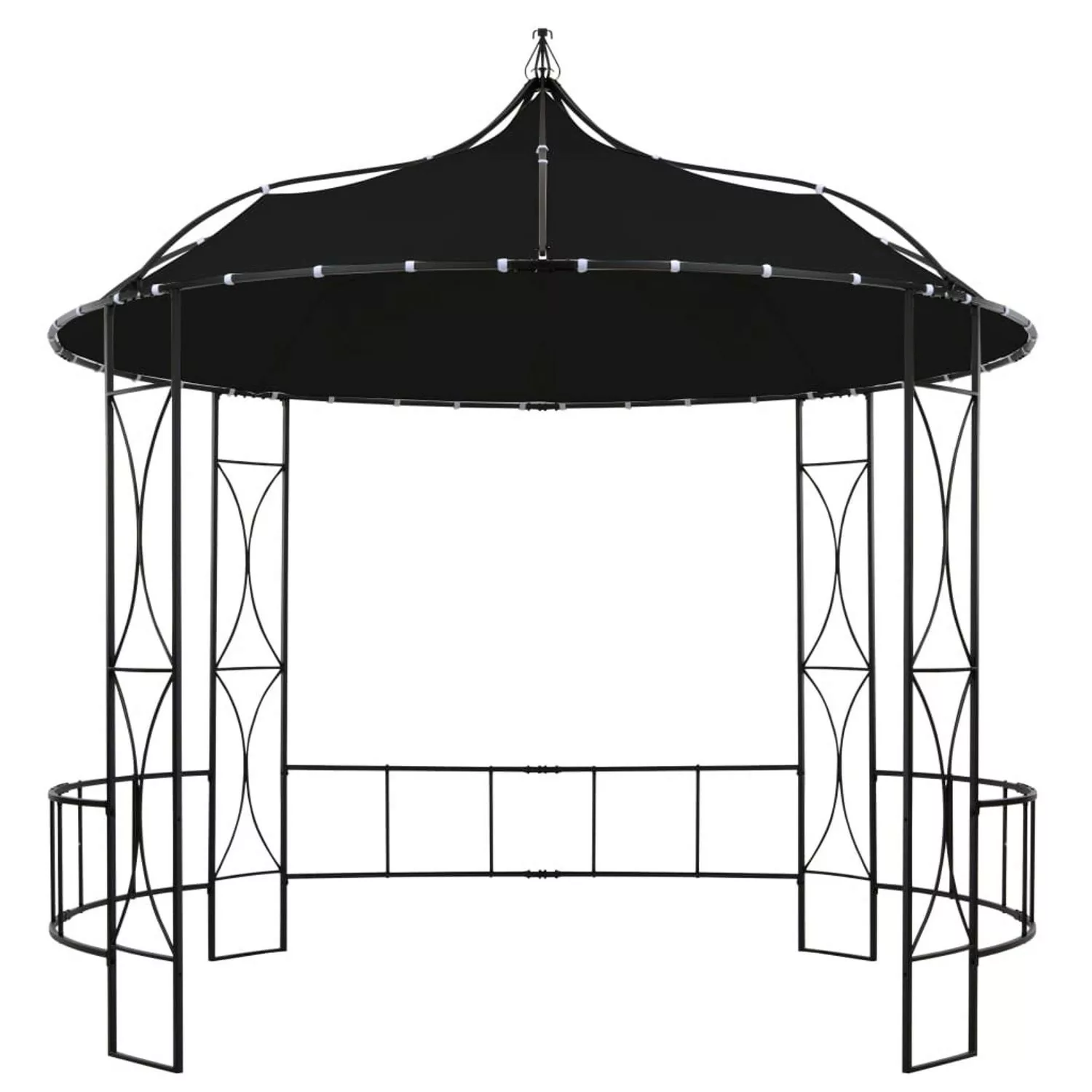 Pavillon 300 X 290 Cm Anthrazit Rund günstig online kaufen