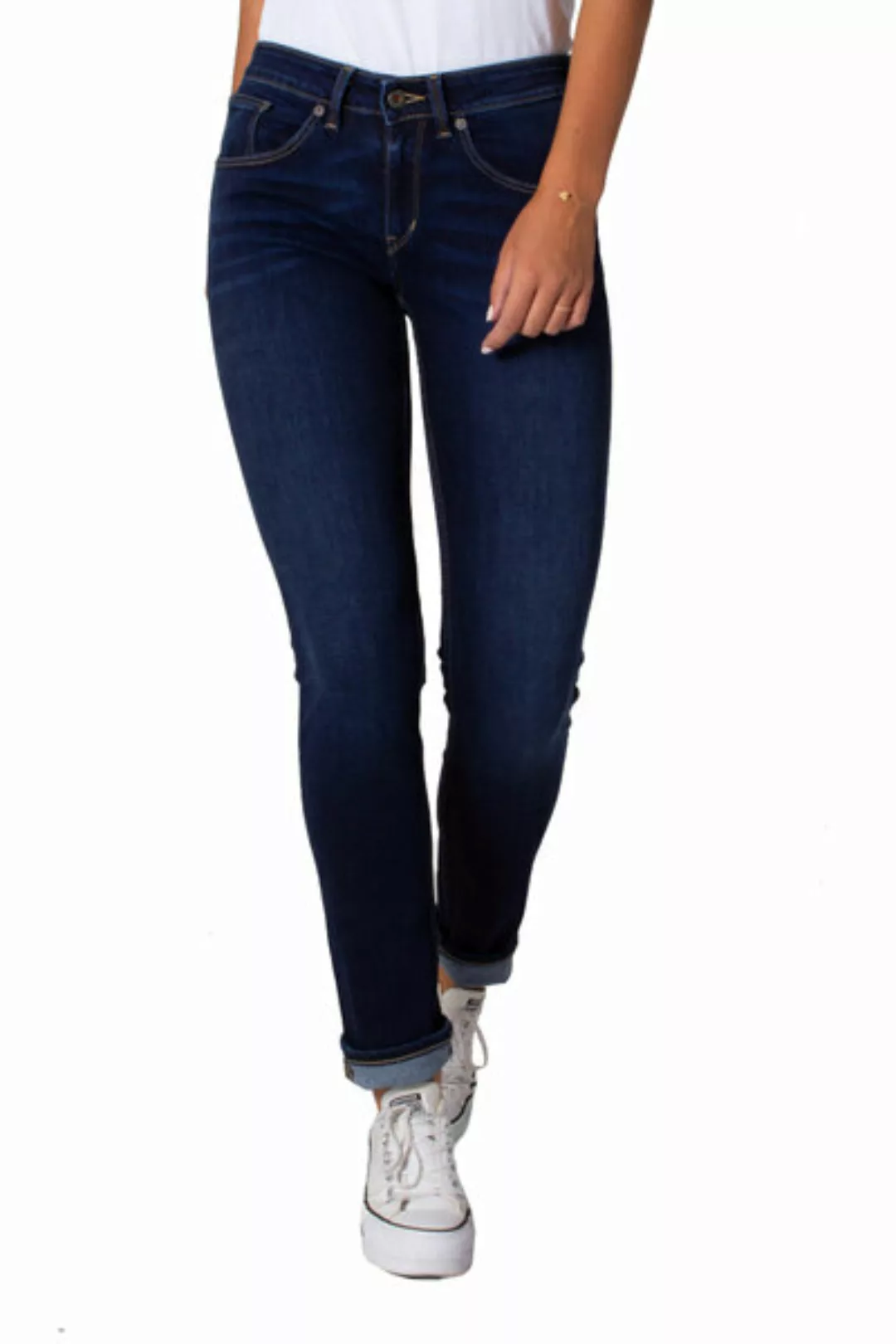 Kuyichi Damen Jeans Suzie Slim Deep Blue Bio-baumwolle günstig online kaufen