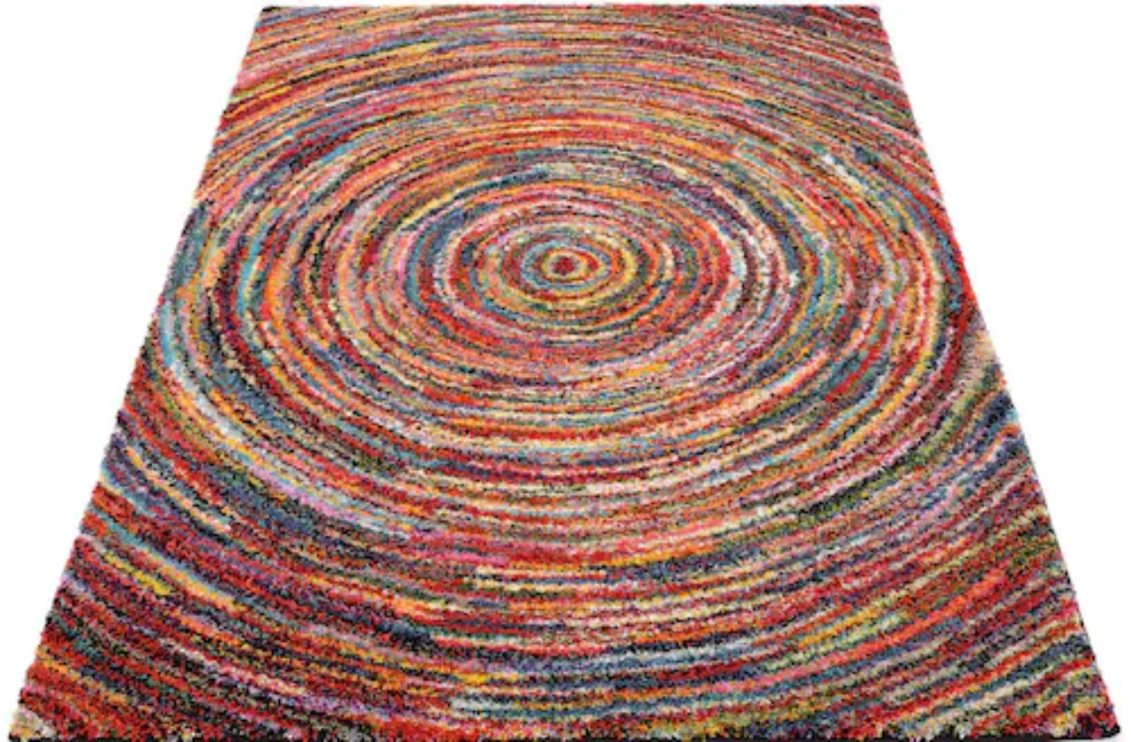 OCI DIE TEPPICHMARKE Hochflor-Teppich »Sixteen Round«, rechteckig, 25 mm Hö günstig online kaufen