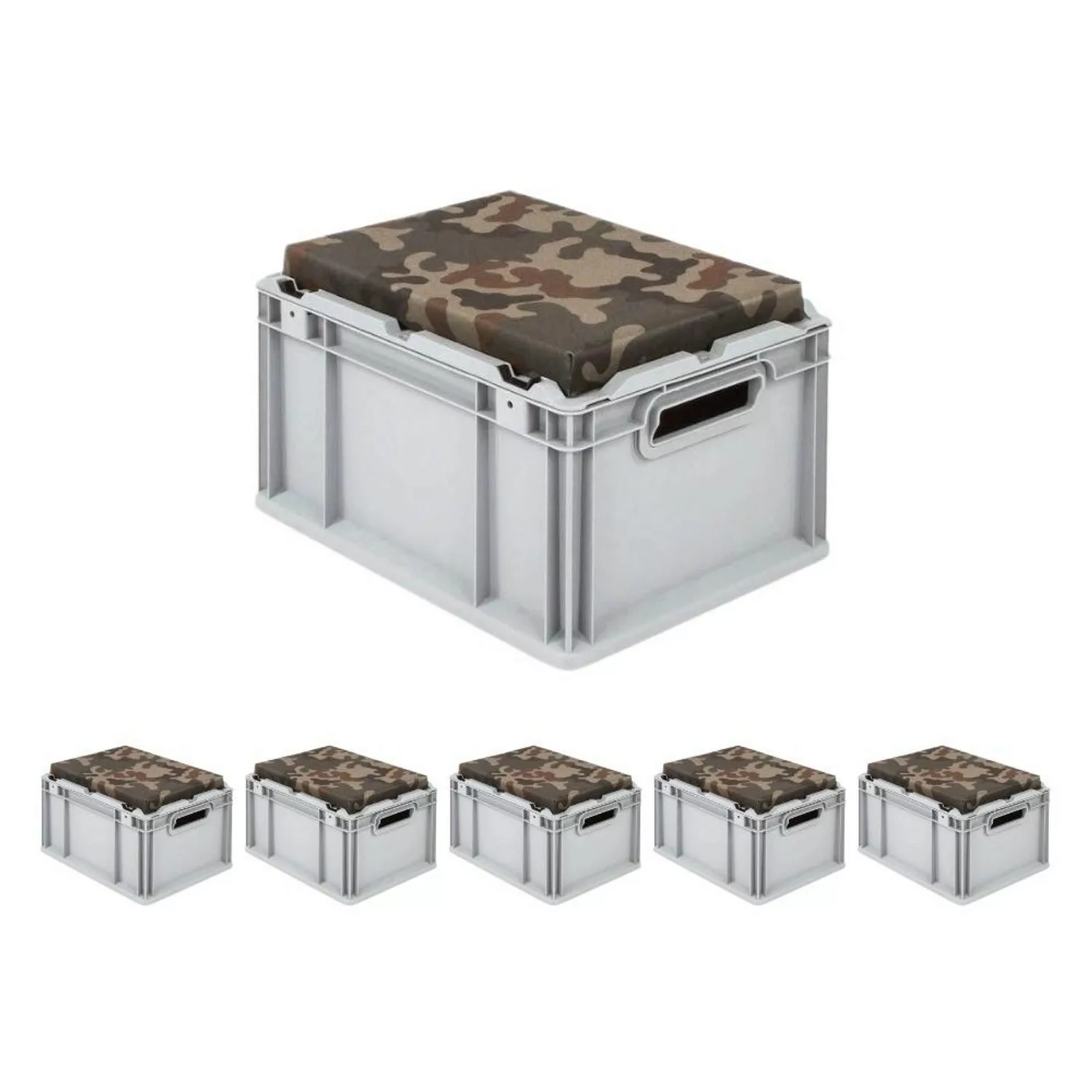 PROREGAL SparSet 6x Eurobox NextGen Seat Box Camouflage HxBxT 265 x 30 x 40 günstig online kaufen