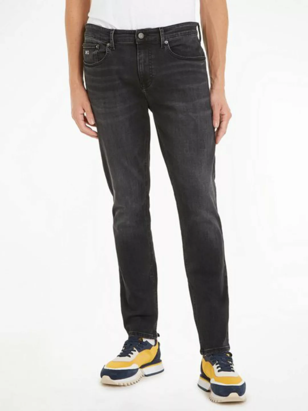 Tommy Jeans Tapered-fit-Jeans mit Logostickereien günstig online kaufen