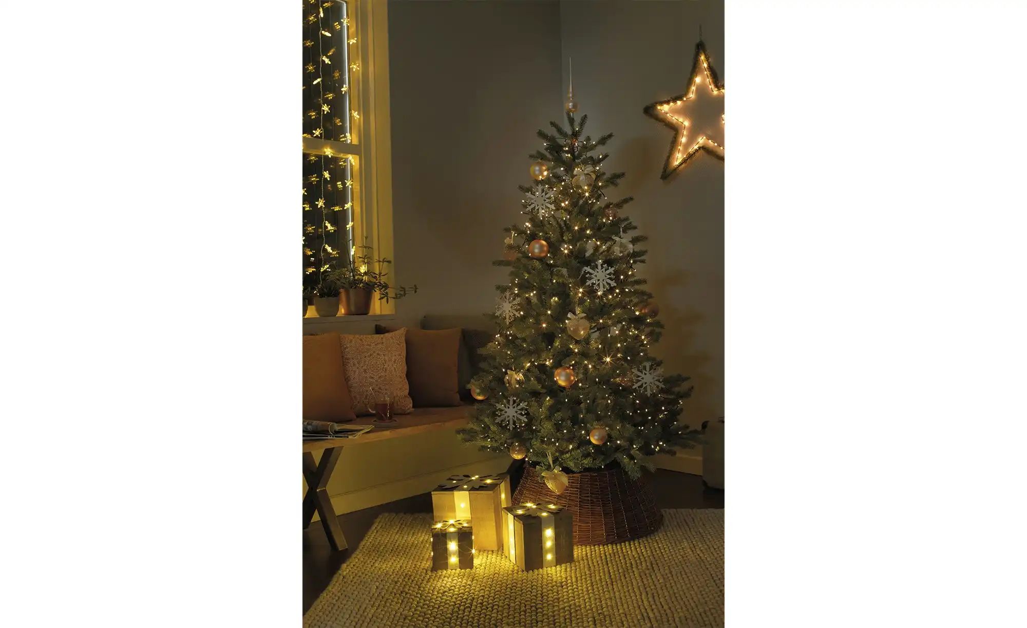 Weihnachtsbaum ¦ grün ¦ Kunststoff, Metall ¦ Maße (cm): H: 210  Ø: 127 Acce günstig online kaufen