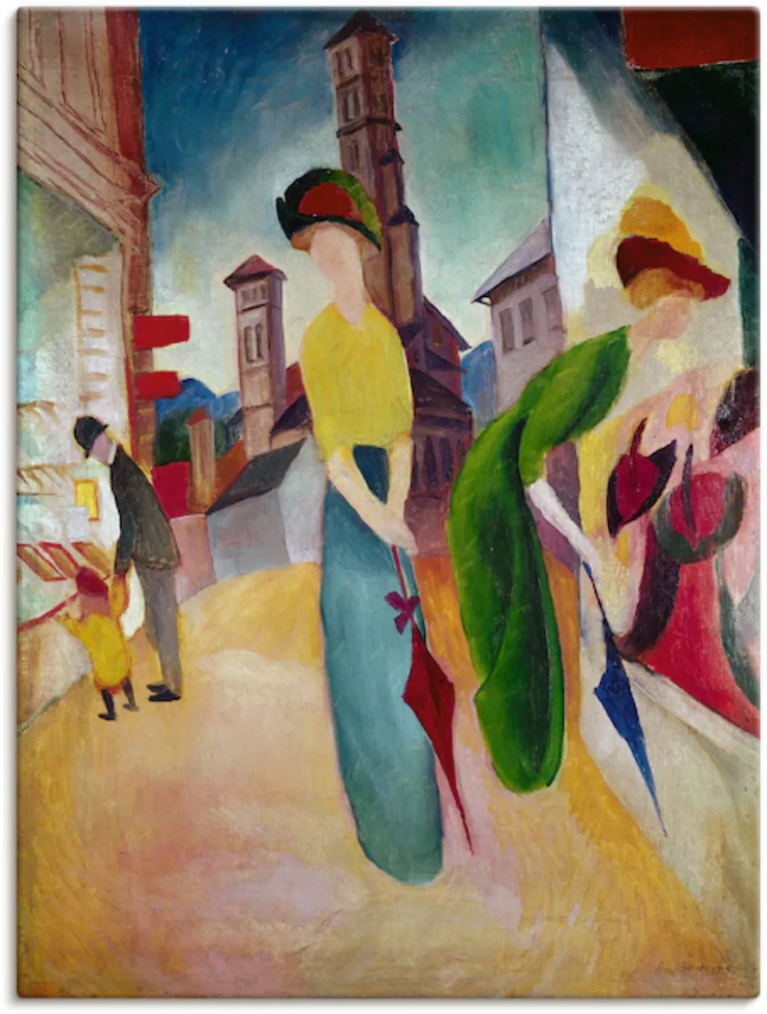 Artland Wandbild »Vorm Hutladen. 1913«, Frau, (1 St.), als Leinwandbild, Po günstig online kaufen