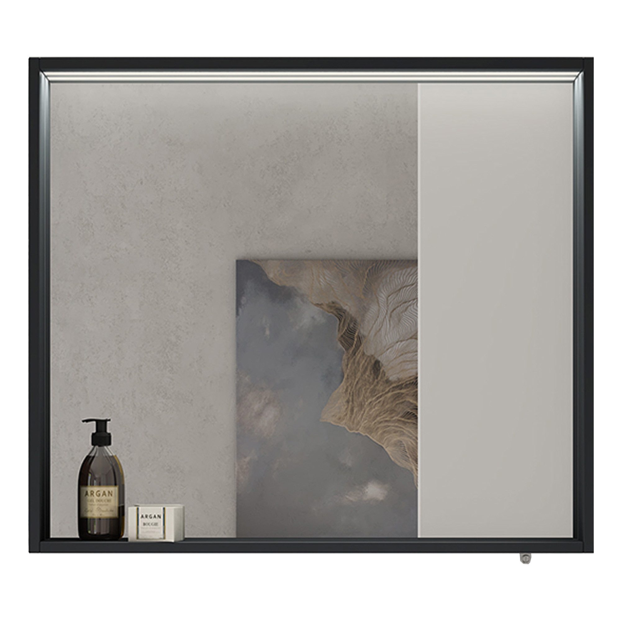 doporro Spiegelschrank Wandspiegel mit LED Wandschrank günstig online kaufen