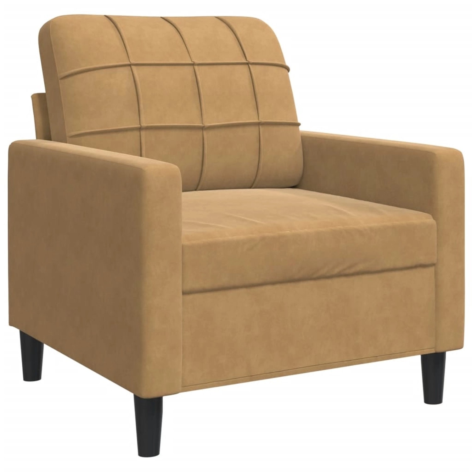 vidaXL Sofa Sessel Braun 60 cm Samt günstig online kaufen