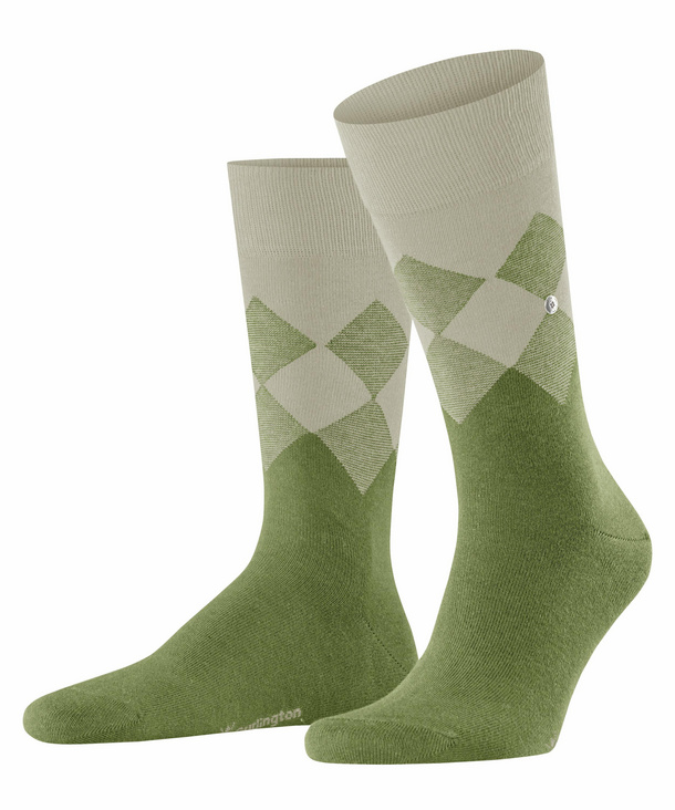 Burlington Hampstead Herren Socken, 40-46, Grün, Baumwolle, 21912-768402 günstig online kaufen