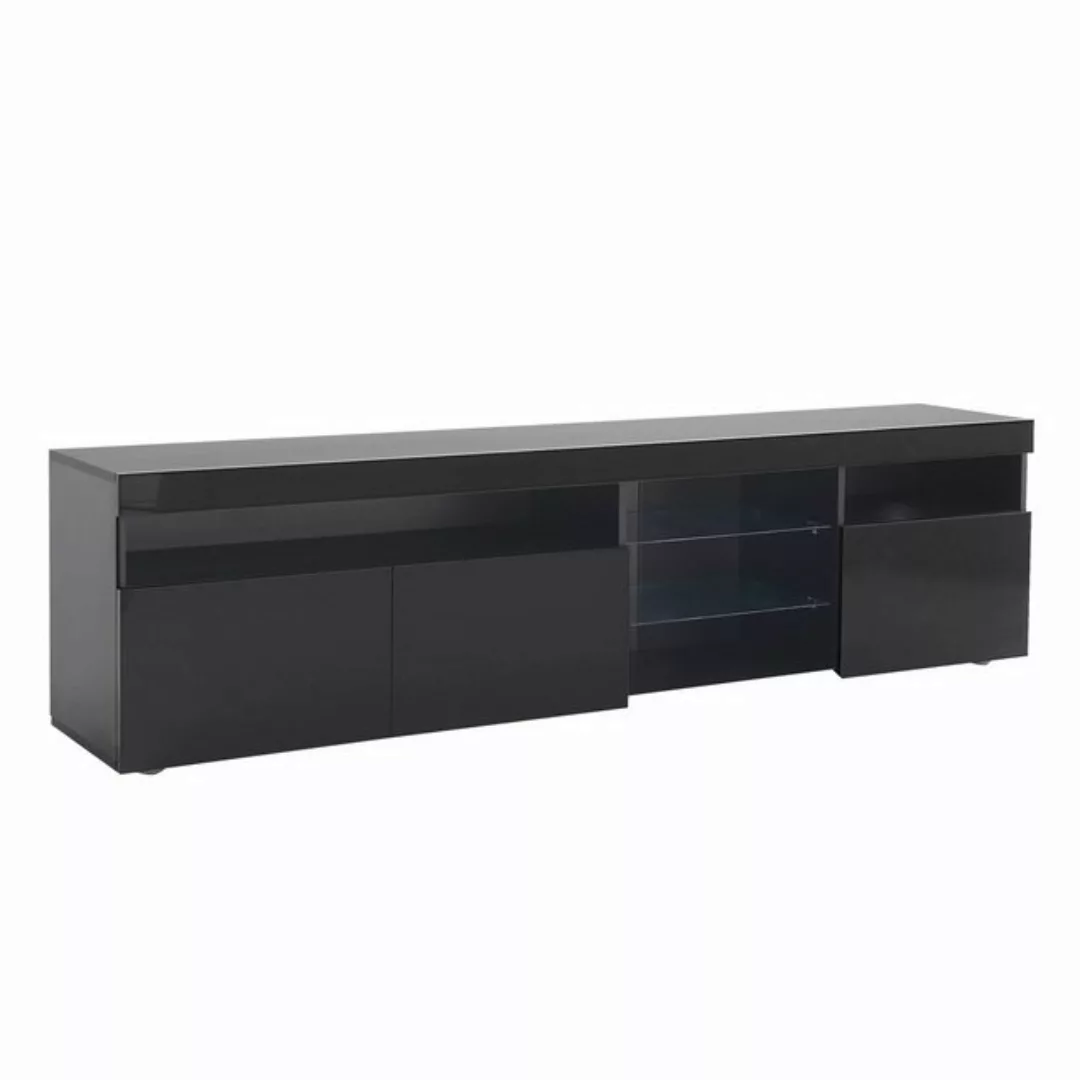 DOPWii TV-Schrank Fernsehschrank, TV-Schrank, Helles Panel, Variable LED-Be günstig online kaufen