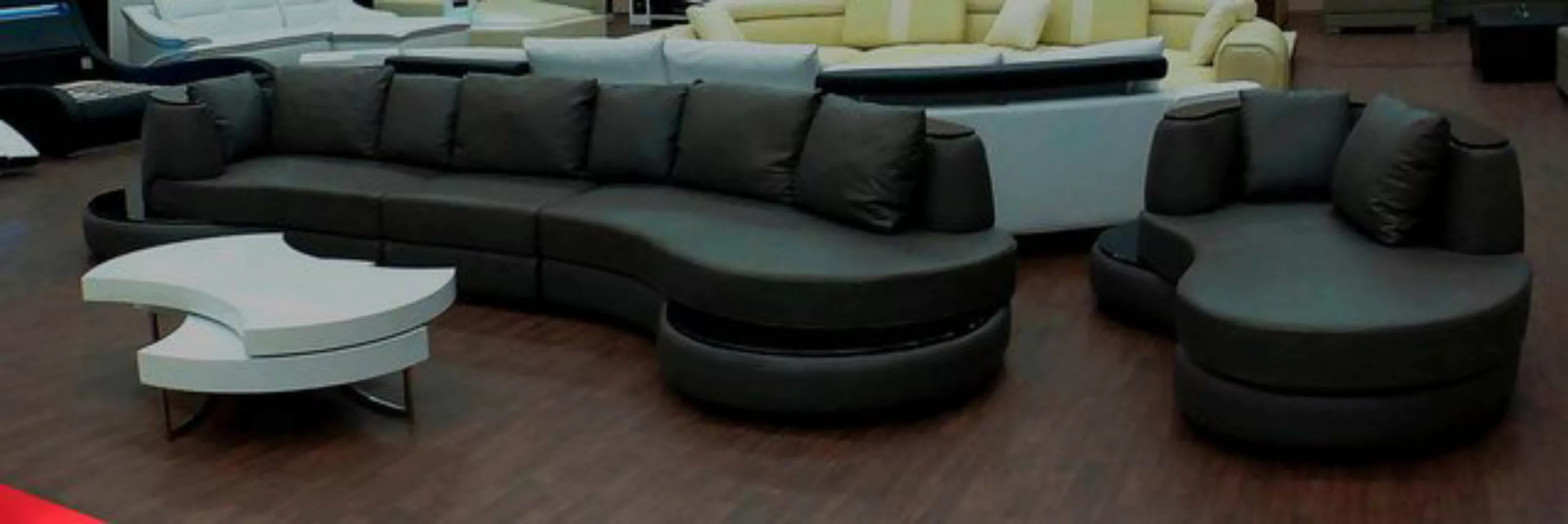 Xlmoebel Sofa Dunkle Wohnlandschaft XXL Sofa Sitzpolster Eckcouch Neu, Herg günstig online kaufen