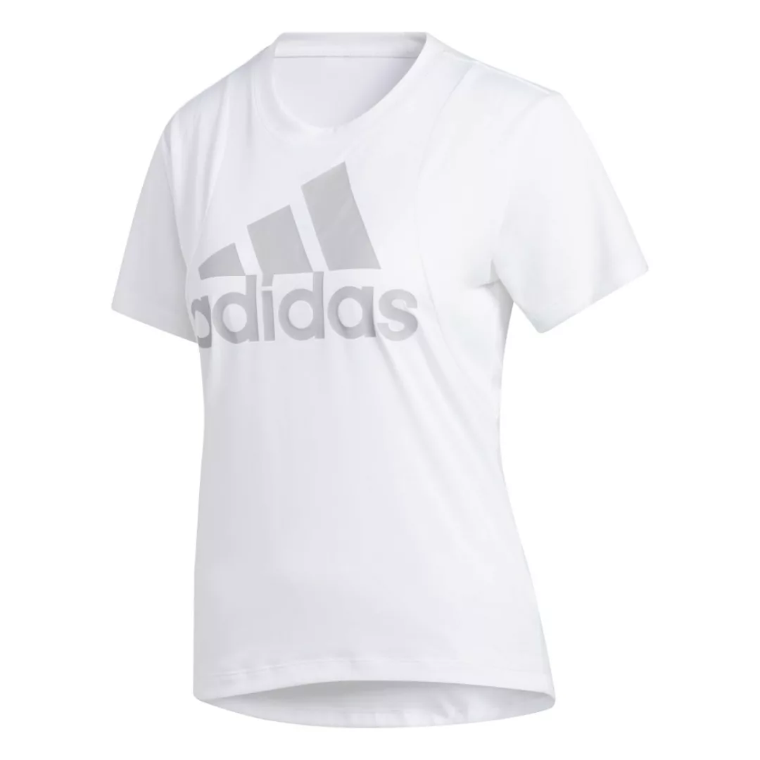Adidas Badge Of Sport Logo Kurzarm T-shirt XS White / Glory Grey günstig online kaufen