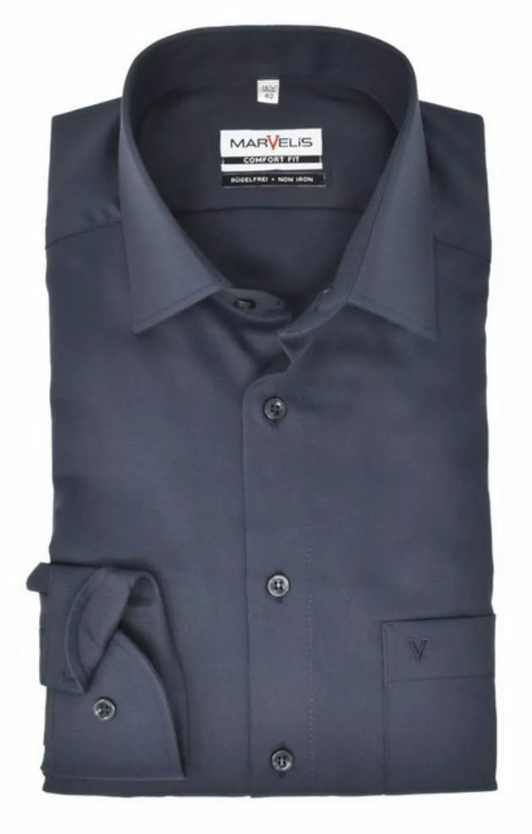 MARVELIS Businesshemd Businesshemd - Comfort Fit - Langarm - Einfarbig - Ma günstig online kaufen