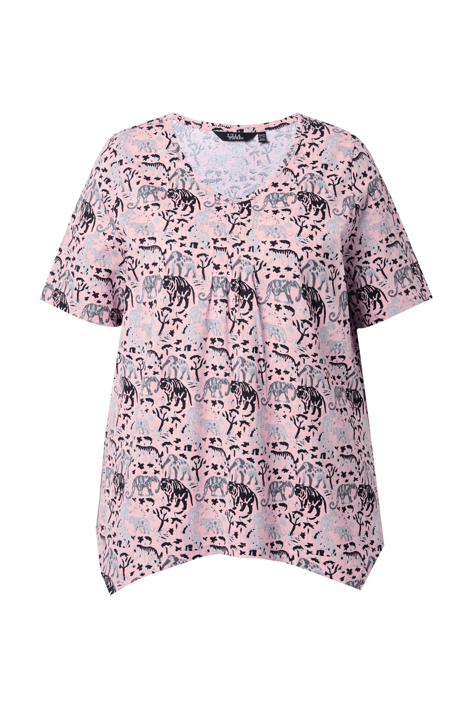 Ulla Popken T-Shirt T-Shirt Tiere A-Linie günstig online kaufen
