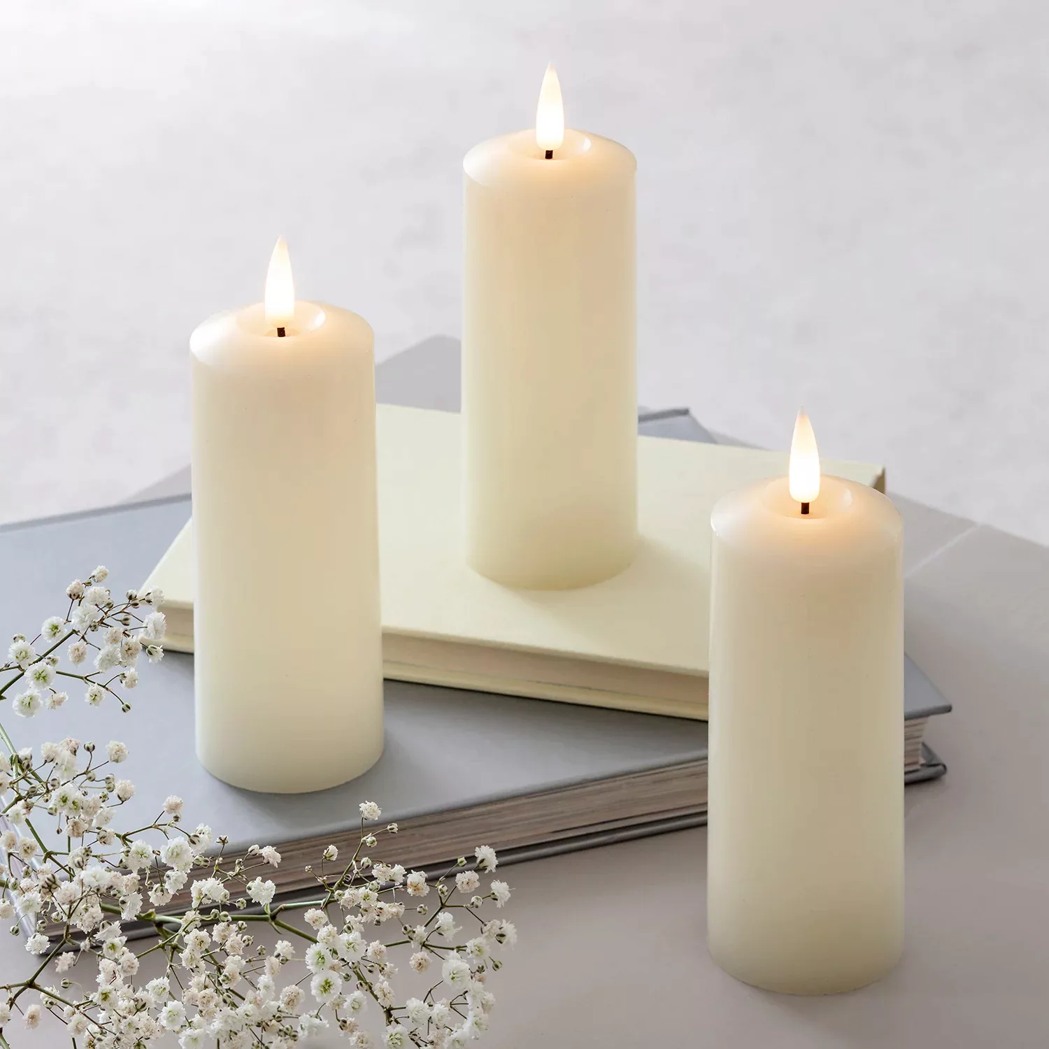 TruGlow® LED Kerzen Trio schmal günstig online kaufen