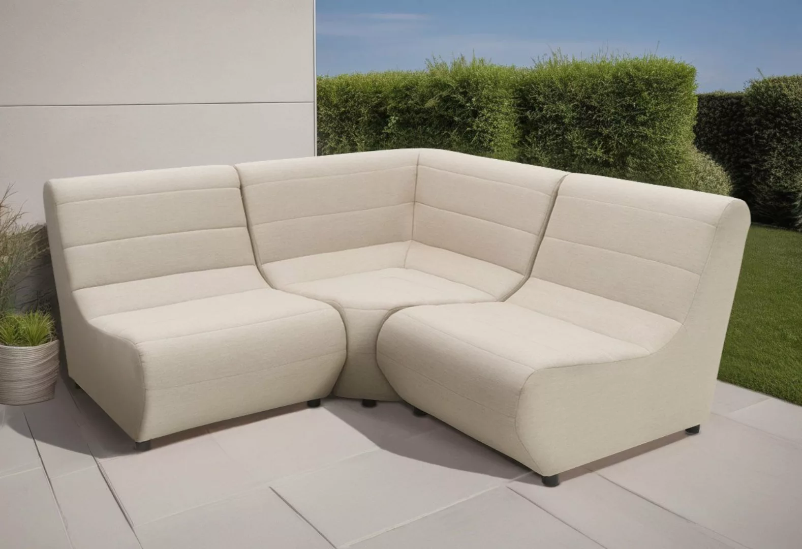 DOMO collection Sofa-Eckelement "Soleil, pflegeleichter und wetterfester Be günstig online kaufen