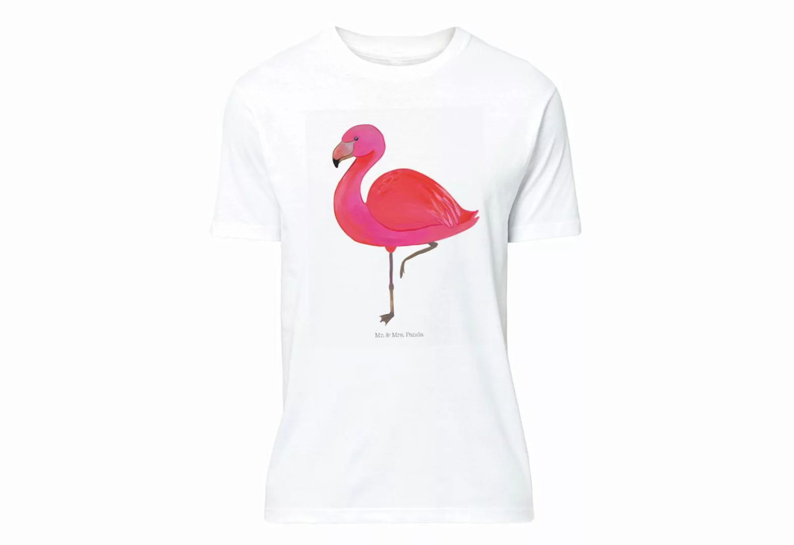 Mr. & Mrs. Panda T-Shirt Flamingo classic - Weiß - Geschenk, T-Shirt, Shirt günstig online kaufen