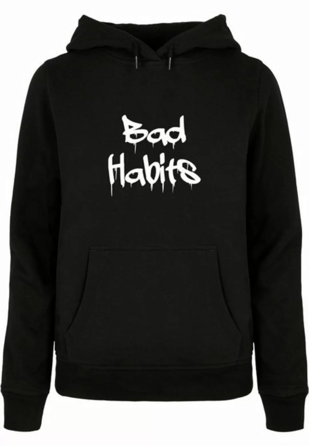 Merchcode Kapuzenpullover Merchcode Damen Ladies Bad Habits Basic Hoody (1- günstig online kaufen