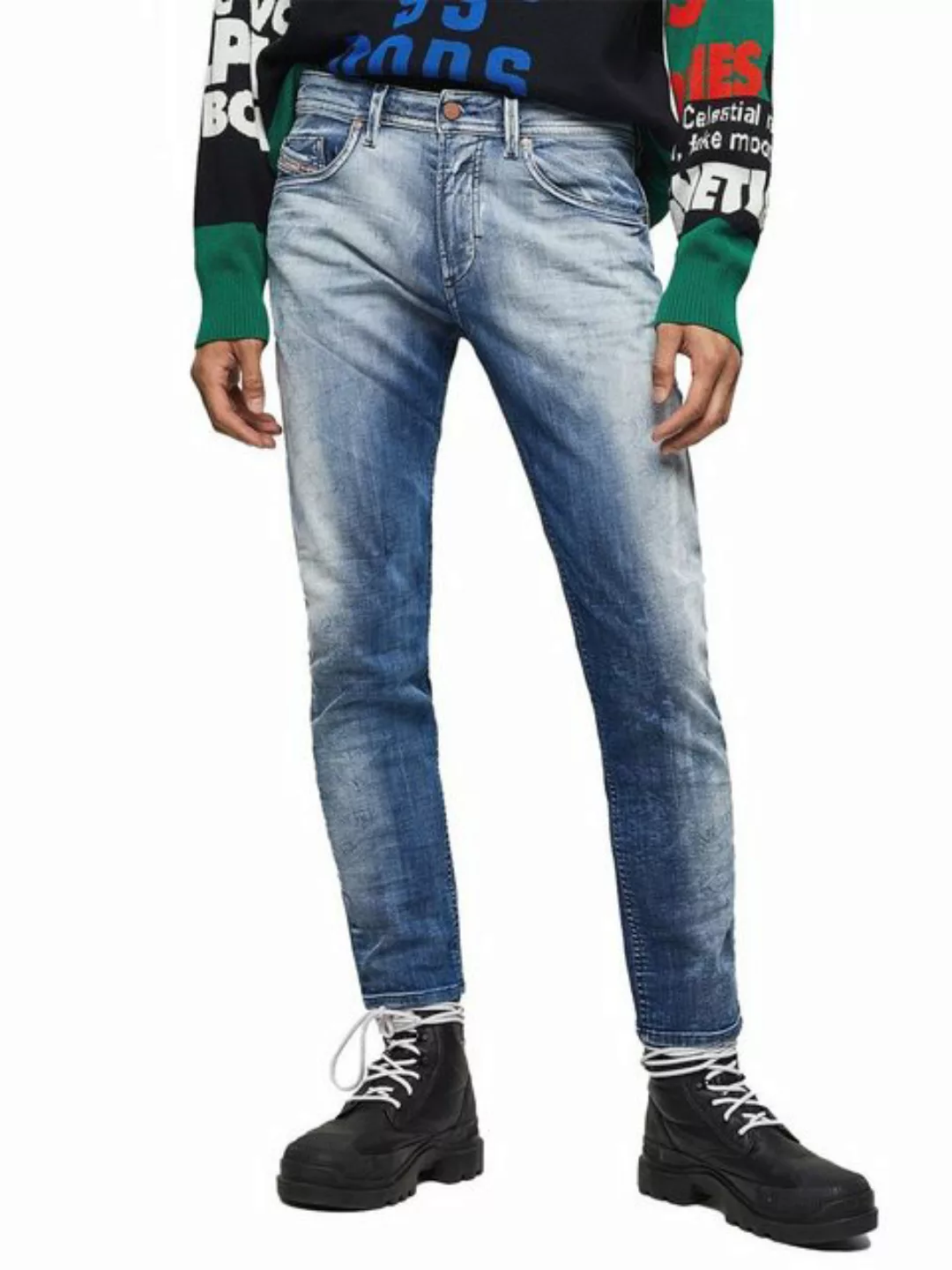 Diesel Slim-fit-Jeans Knöchellange JoggJeans - Thommer 0870N - W32 L32 günstig online kaufen