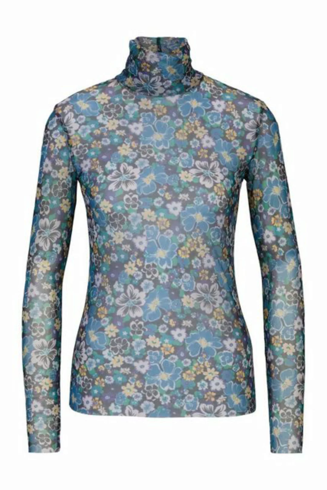 Rich & Royal Langarmshirt Mesh Langarmshirt mit Blumenprint günstig online kaufen