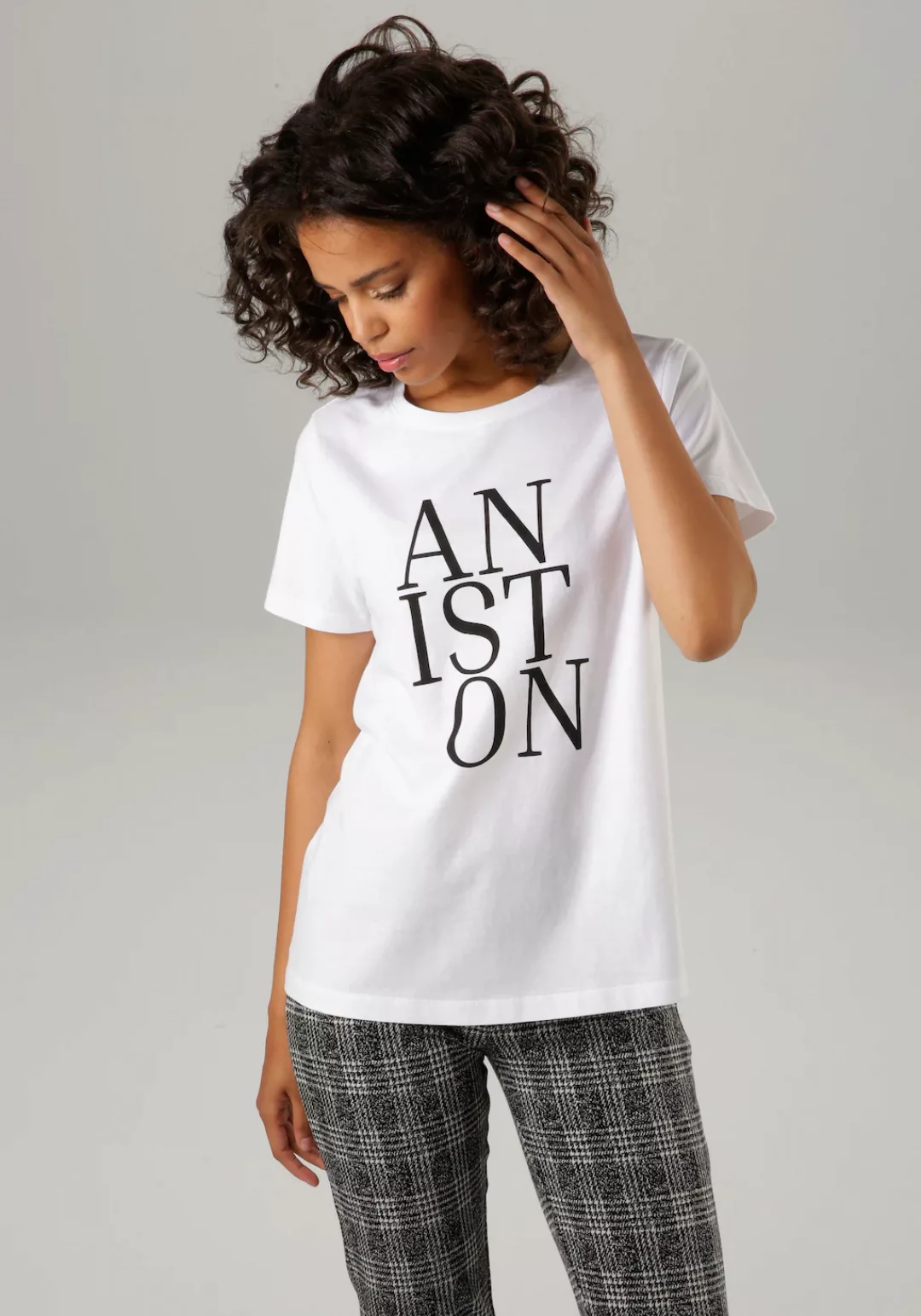 Aniston CASUAL T-Shirt, mit ANISTON-Schriftzug günstig online kaufen