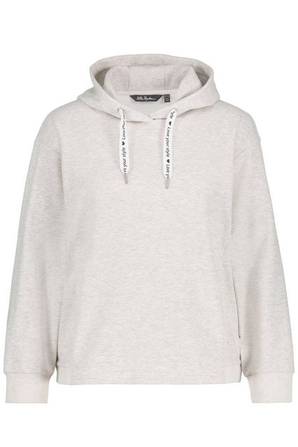 Ulla Popken Sweatshirt Hoodie Fischgrat Oversized Langarm Kapuzenshirt günstig online kaufen