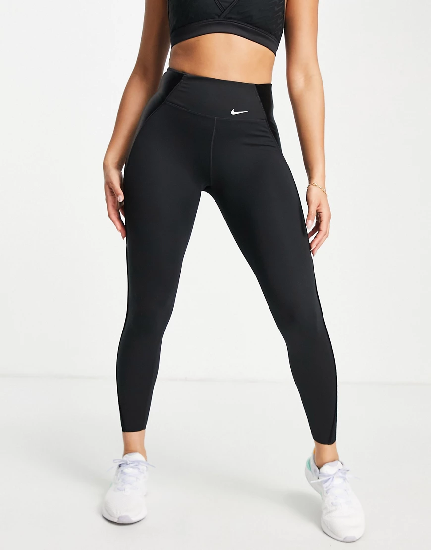 Nike Training – Icon Clash One Luxe – Schwarze 7/8-Leggings günstig online kaufen