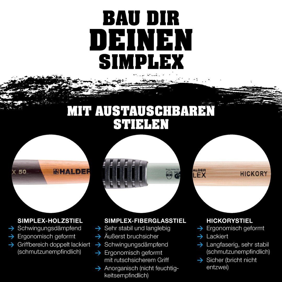 Gummihammer HALDER SIMPLEX Schonhammer Ø 60 günstig online kaufen
