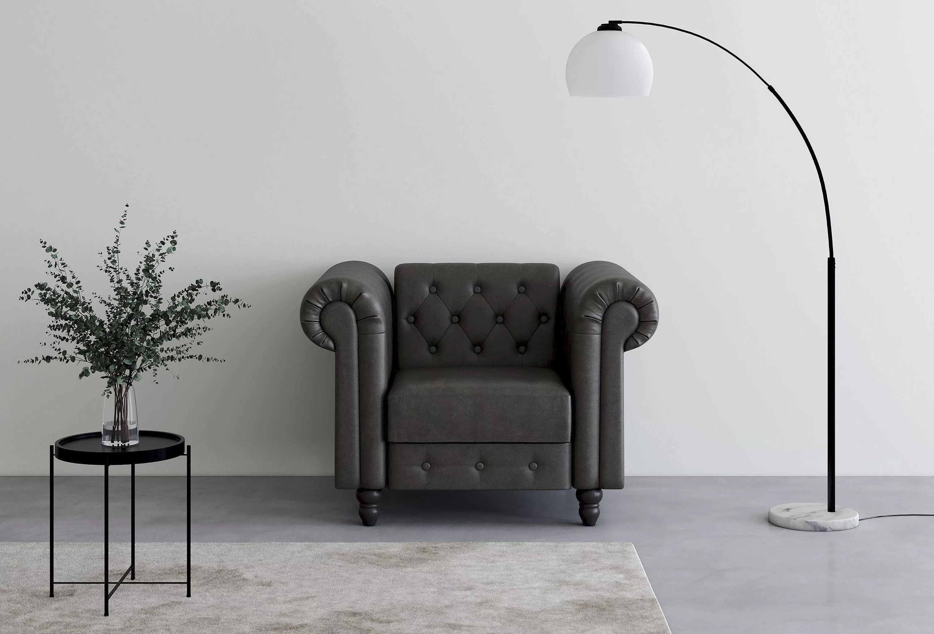 Dorel Home Chesterfield-Sessel »Felix«, mit Rückenlehne 3-fach verstellbar, günstig online kaufen