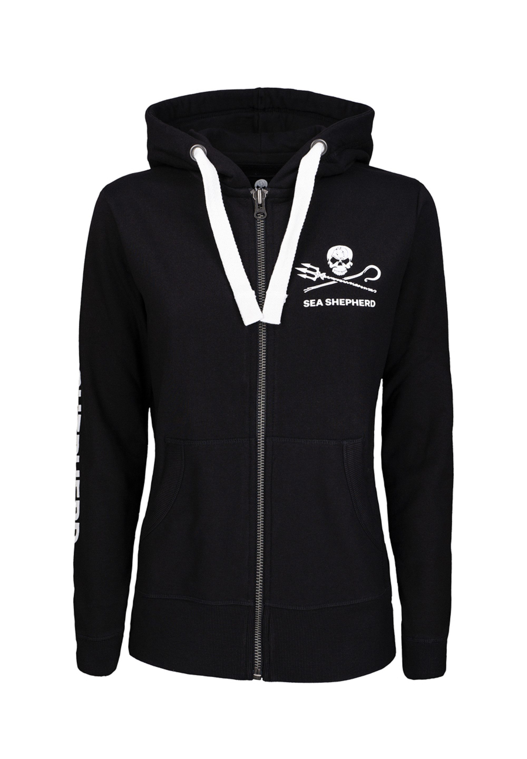 Sea Shepherd Sweatjacke Jolly Roger Kapuzenjacke günstig online kaufen