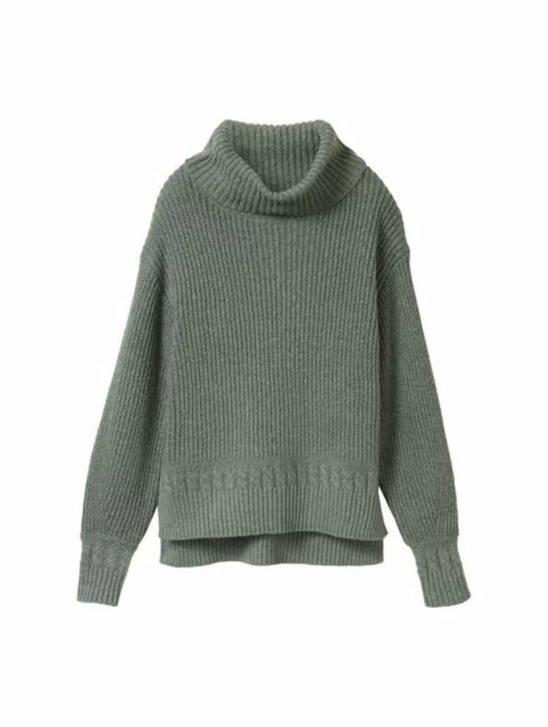 TOM TAILOR Strickpullover mit extra großem Struktur-Kragen günstig online kaufen