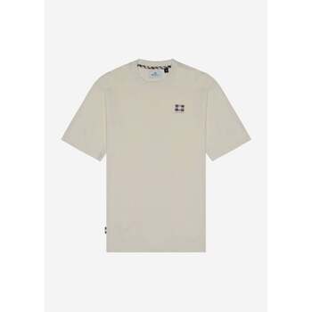 Aquascutum  T-Shirts & Poloshirts Rubber patch t-shirt - old white günstig online kaufen