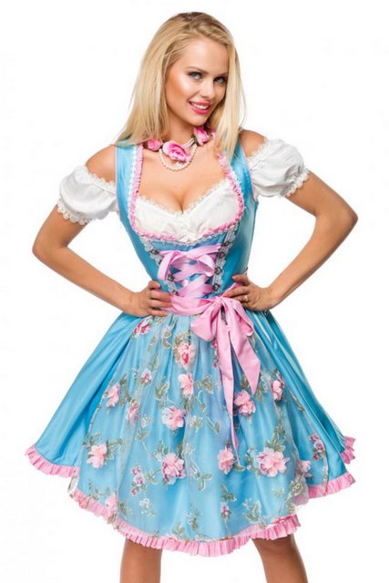 Dirndline Dirndl Wasn Tracht Dirndl Kleid Oktoberfest Wiesn Outfit Blau Pin günstig online kaufen