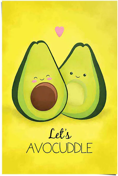 Reinders! Poster »Avocado let´s avocuddle«, (1 St.) günstig online kaufen