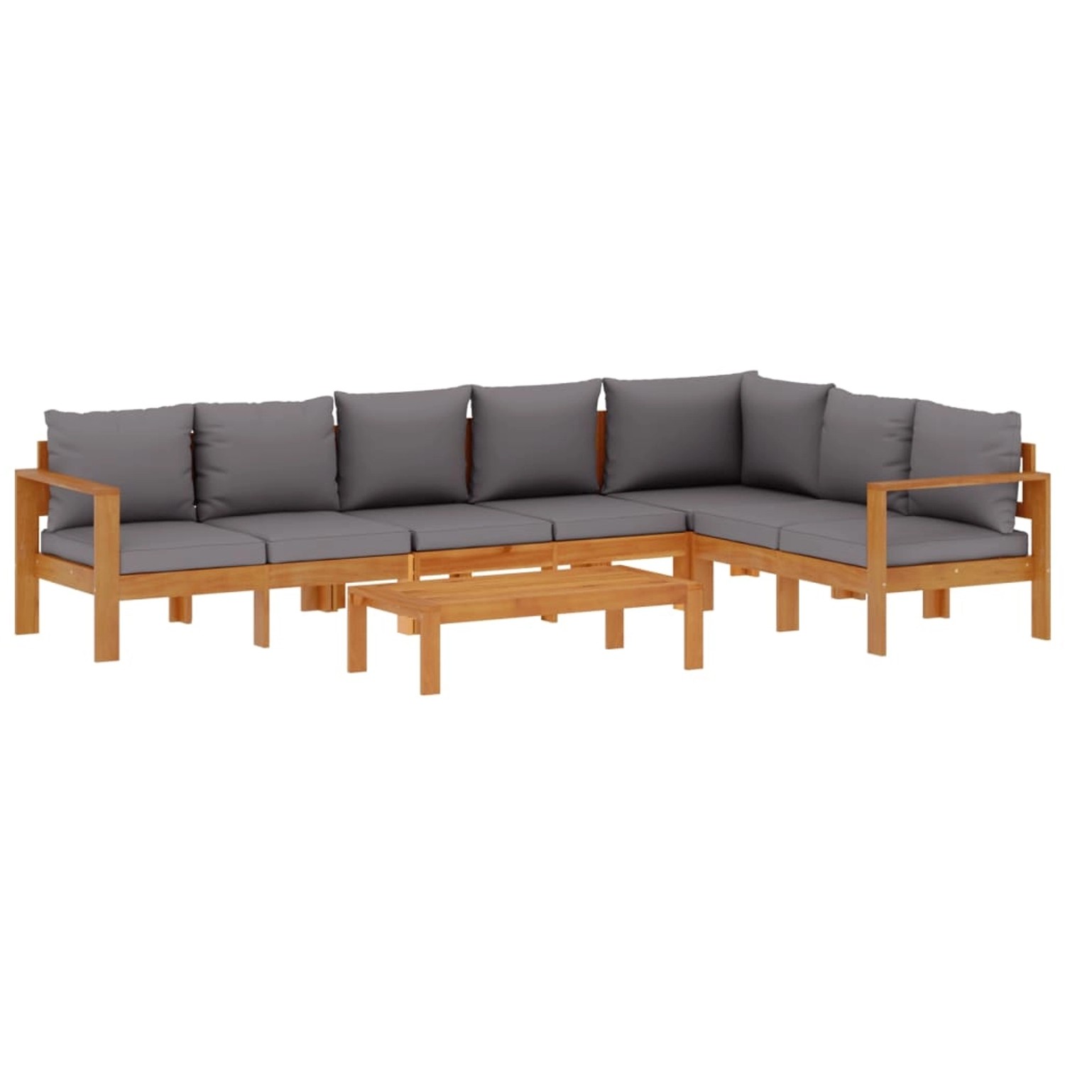 vidaXL 5-Tlg Garten-Sofagarnitur mit Kissen Massivholz Akazie 3214863 günstig online kaufen
