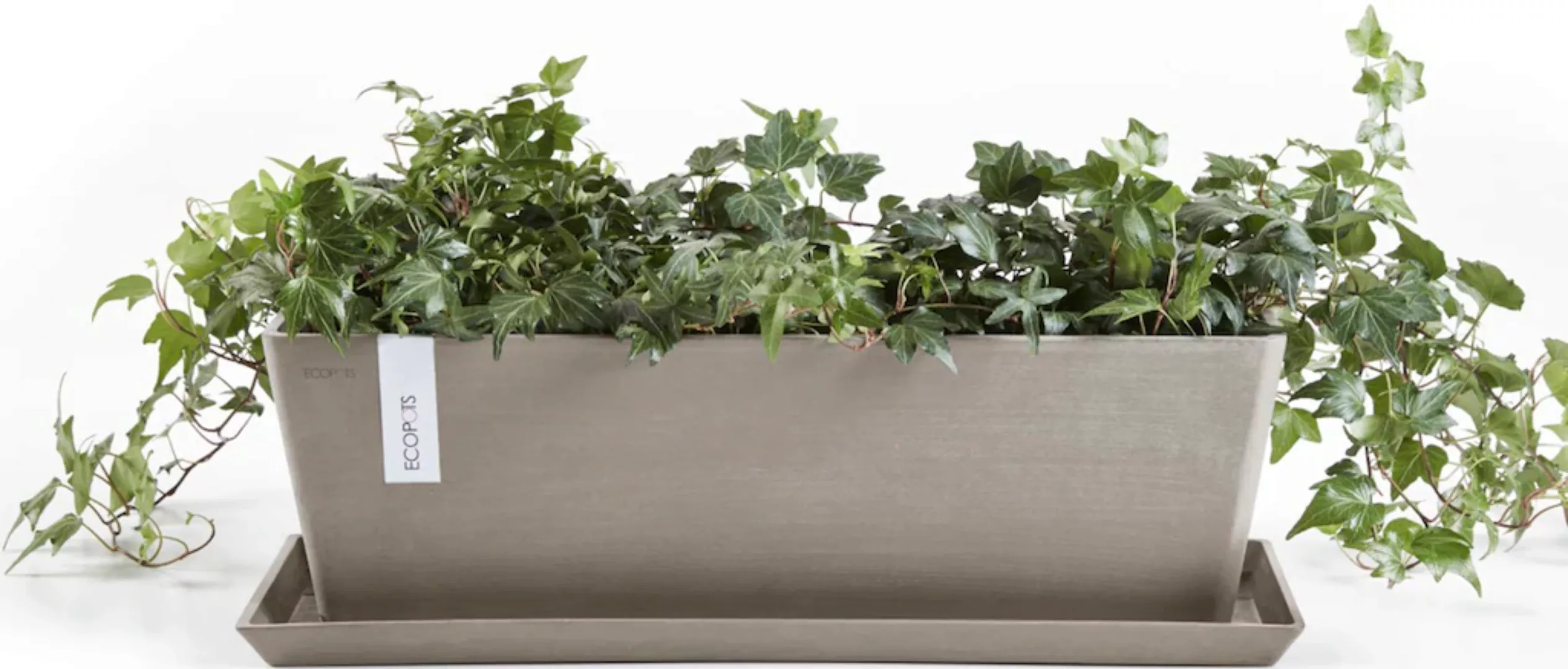 ECOPOTS Balkonkasten "Bruges 45 + Wassersystem Taupe", für den Außenbereich günstig online kaufen