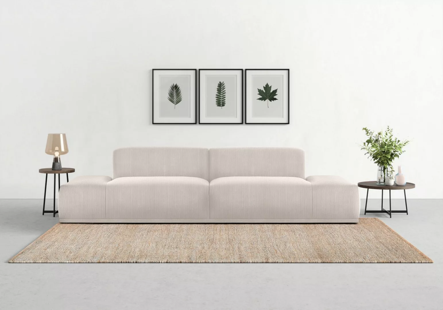 TRENDMANUFAKTUR Big-Sofa "Braga", in moderner Optik, mit hochwertigem Kalts günstig online kaufen