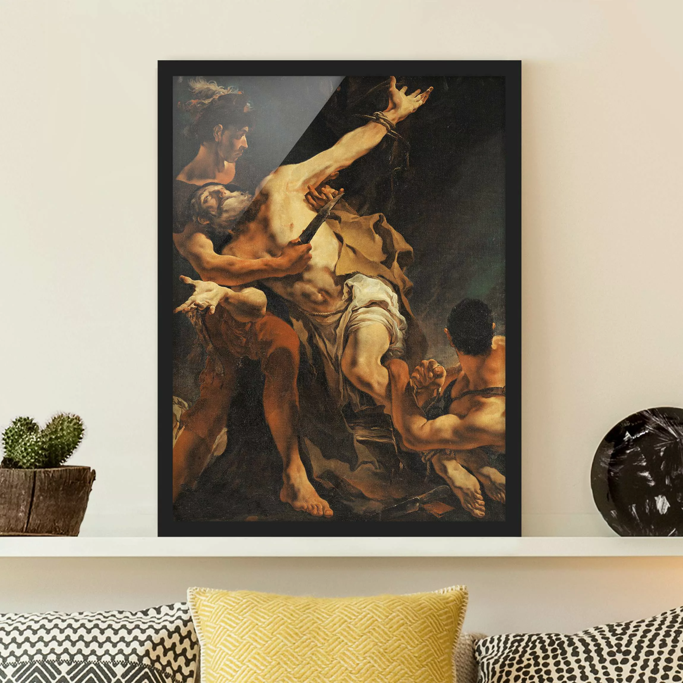 Bild mit Rahmen Kunstdruck - Hochformat Giovanni Battista Tiepolo - Martyri günstig online kaufen